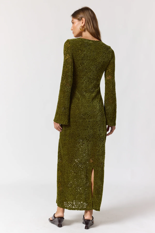 Eloise maxi dress in Agave