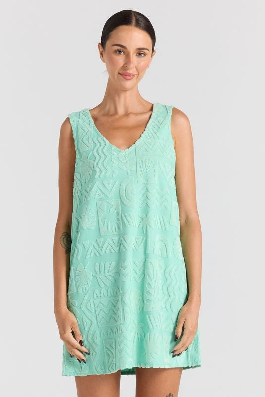 Mai Tai V Tunic Dress in Mint