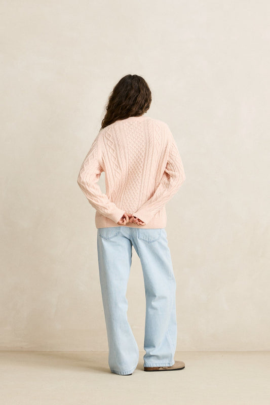 Mohair Oceanside Knit Blush