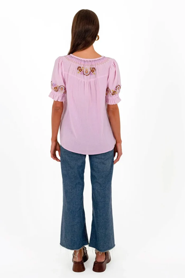 Bella Blouse - Petal