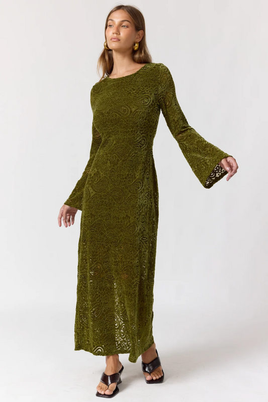 Eloise maxi dress in Agave