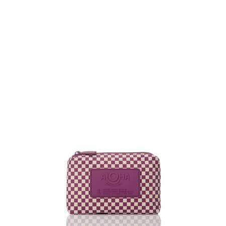 Tiny Check Mini Sandstone / Plum