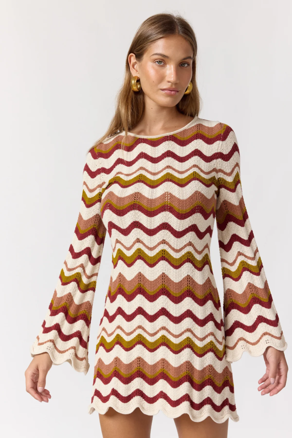 Amara dress in Maplewood