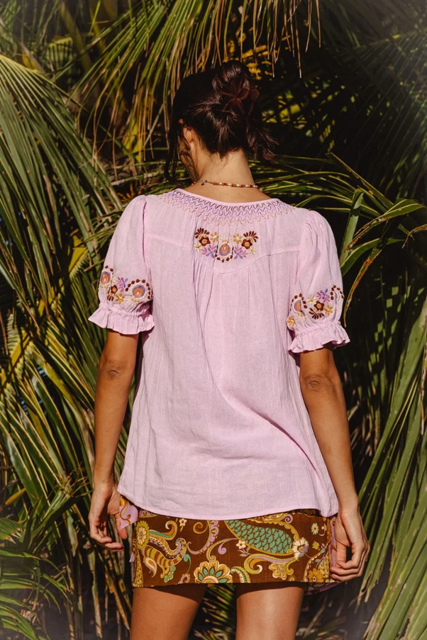 Bella Blouse - Petal