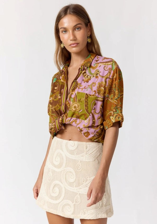 Capri Mini Skirt -Ivory  RESTOCK