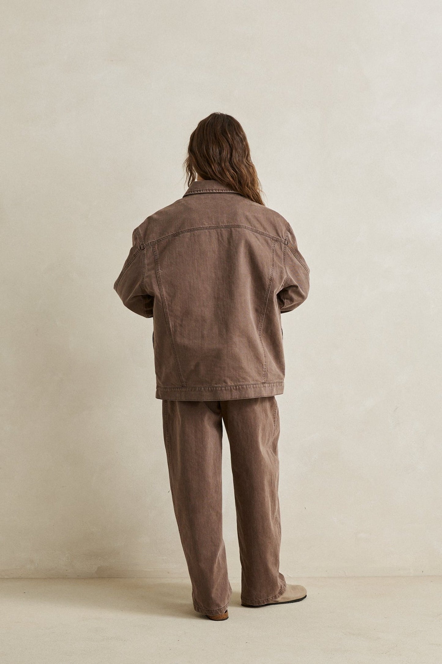 Essential Oversized Jacket - Chocolate