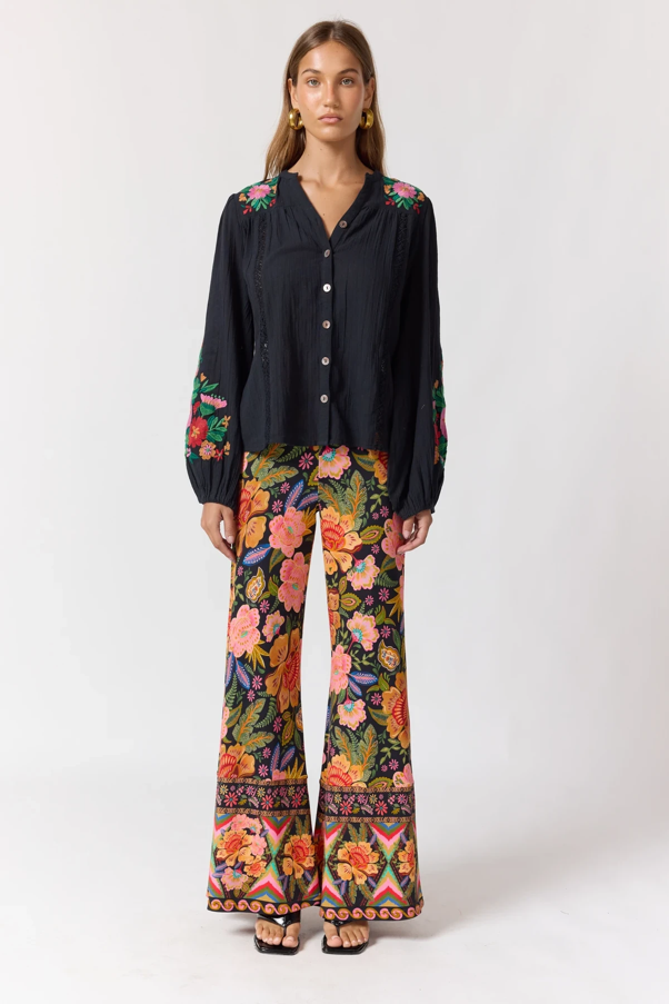 Clover blouse in Noche - PRE ORDER