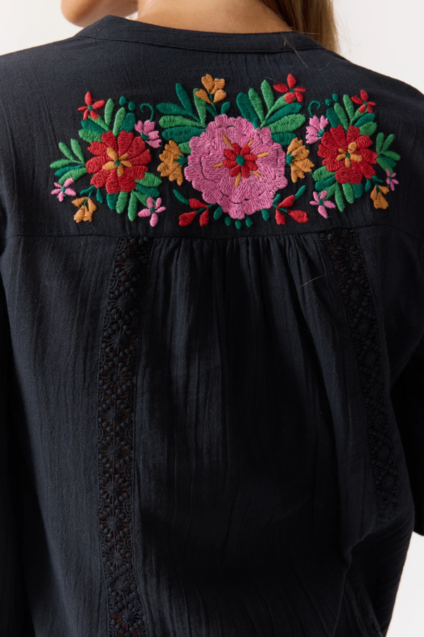 Clover blouse in Noche - PRE ORDER