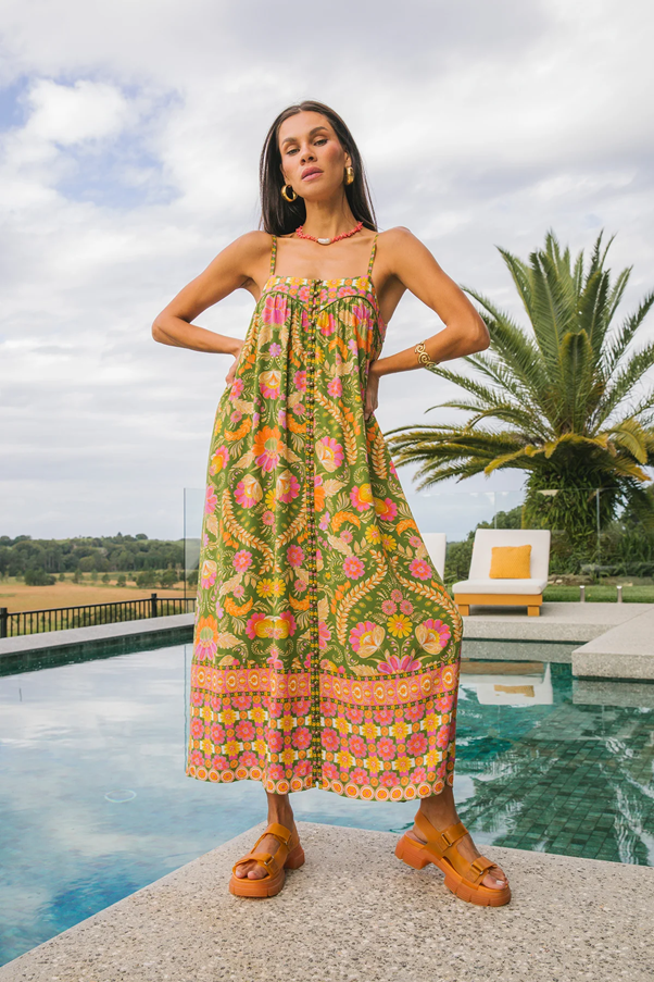 Estella Dress - Guava