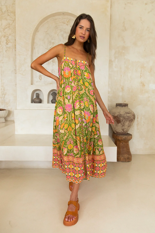 Estella Dress - Guava