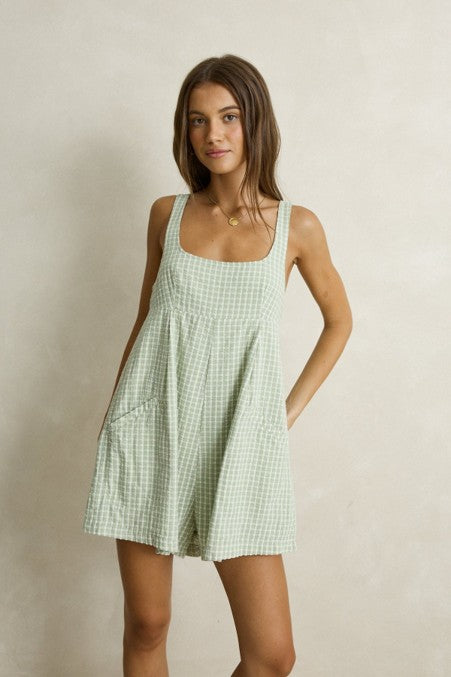 Kirri Check Romper