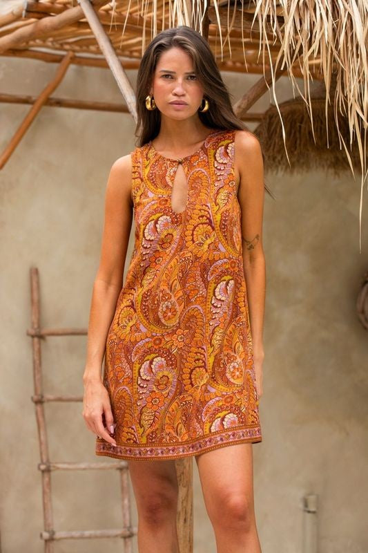 Mae Mini Dress - Wild Honey