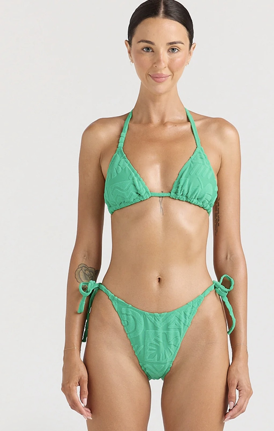 Mai Tai String Tie Bikini Top - Ivy