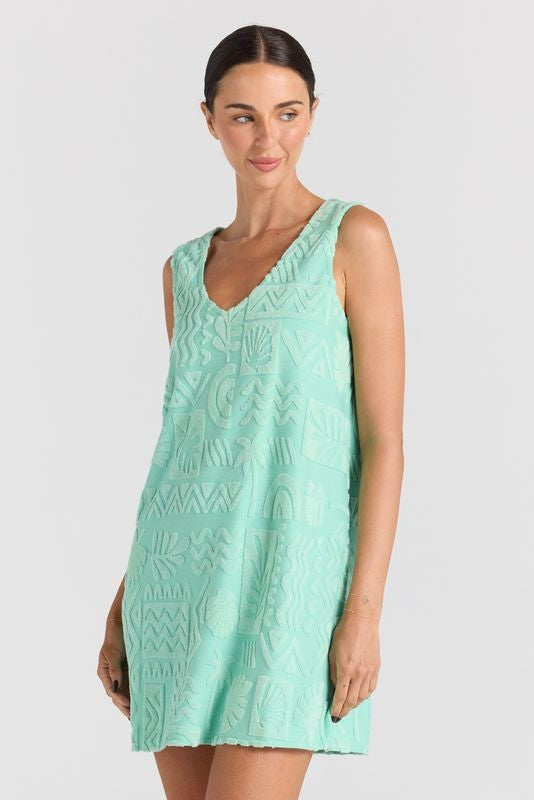 Mai Tai V Tunic Dress in Mint
