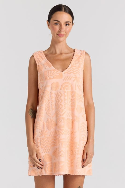 Mai Tai Tunic Dress - Peach