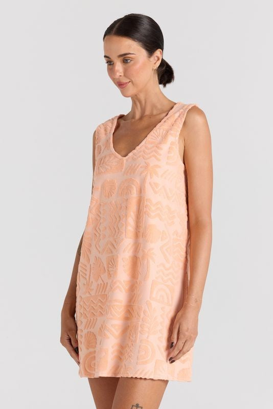 Mai Tai Tunic Dress - Peach