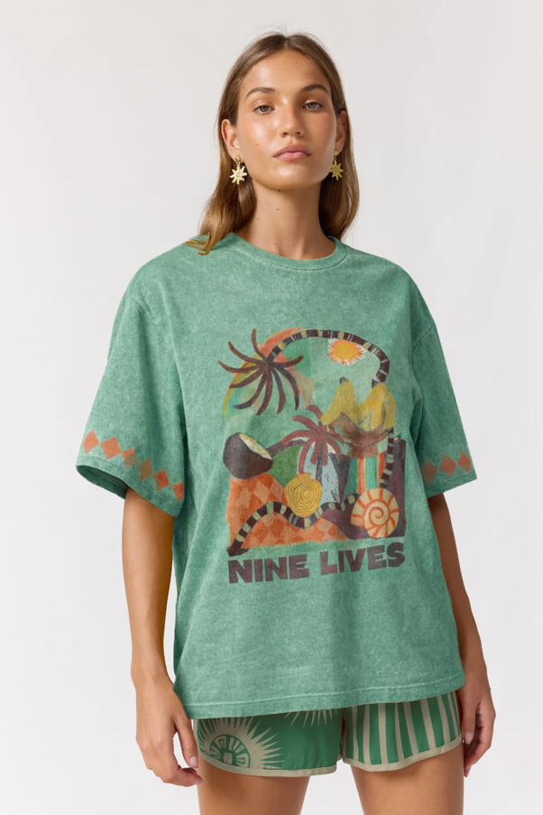 Silver Sun Tee in Nautical