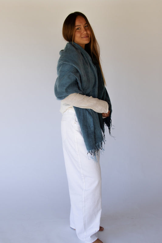 Amara Poncho INDIGO SPLIT