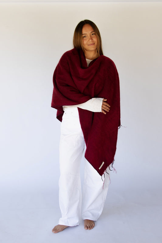 Amara Poncho MULBERRY