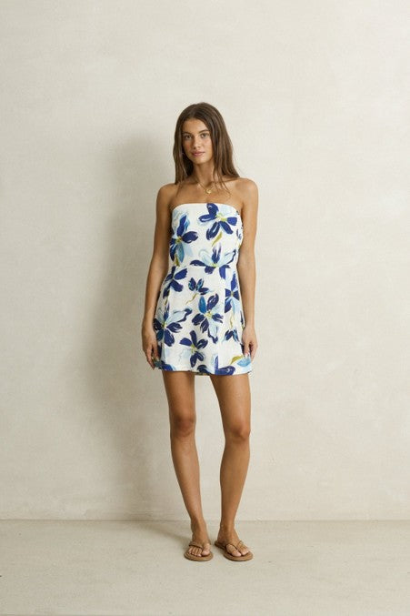 Posie Mini Dress Blue