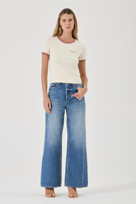 Classic Ringer Tee - Cream