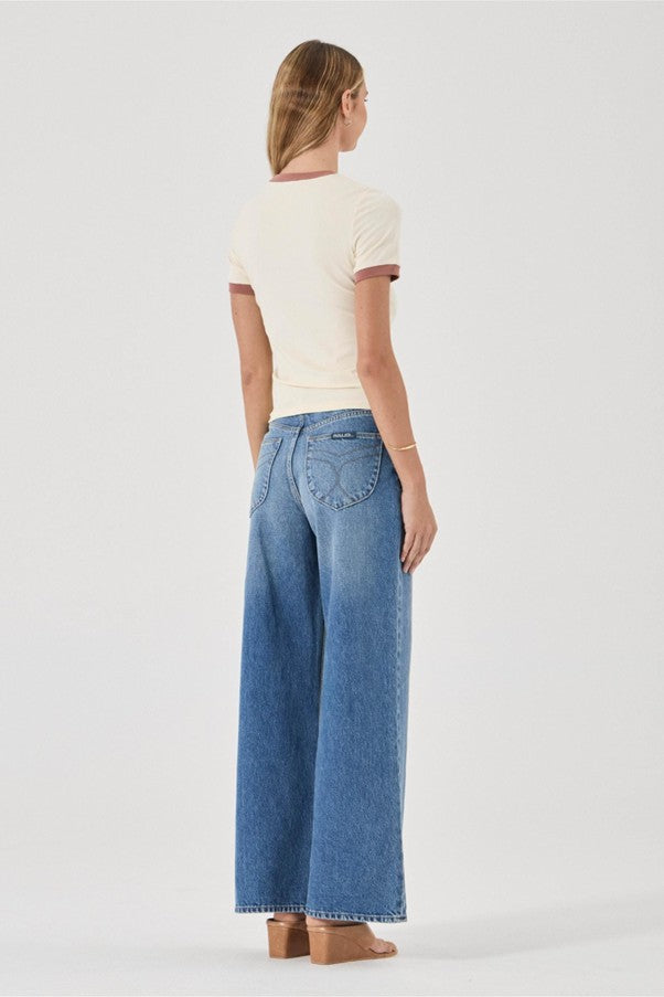 Classic Ringer Tee - Cream