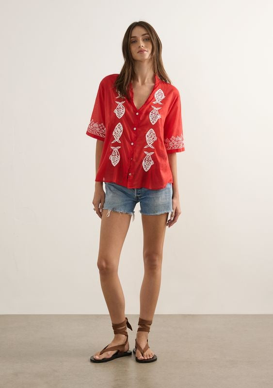 Sardine Embroidered Blouse