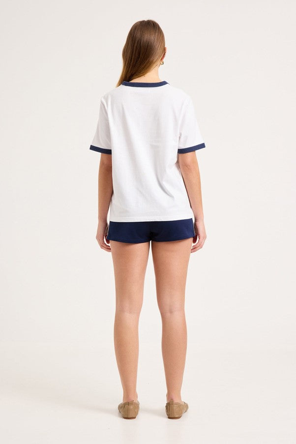 Script Ringer Tee