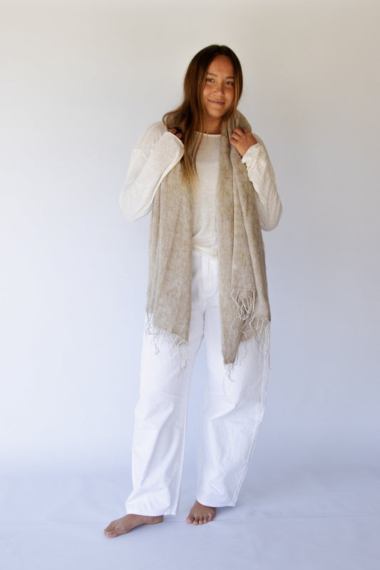 Amara Shawl / Wrap / Scarf HAZELNUT